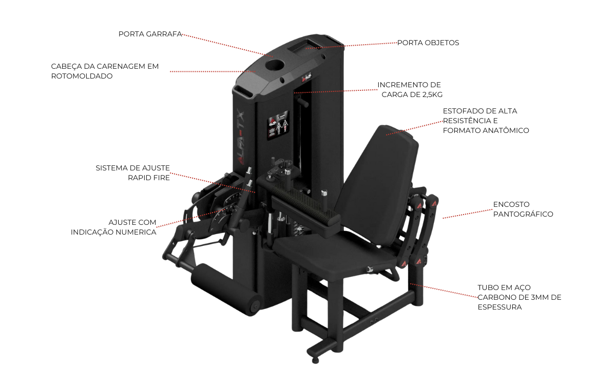 Extensora Com Flexora Sentada